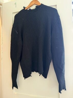 C2H4 "Filtered Reality" Arc Sculpture Knit Sweater